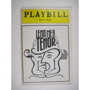 Lend Me A Tenor Playbill August 1989 Philip Bosco Ron Holgate Garber Royale